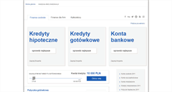 Desktop Screenshot of kredytyna.oferty-kredytowe.pl