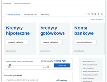 Tablet Screenshot of kredytyna.oferty-kredytowe.pl